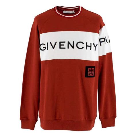 givenchy sweater red logo|Givenchy sweater price.